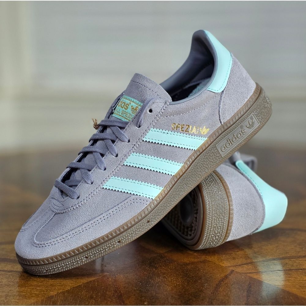 Adidas Handball Spezial Suede Women's Shoes Grey White Gum Size 7.5 Brand New LE - Picture 11 of 11